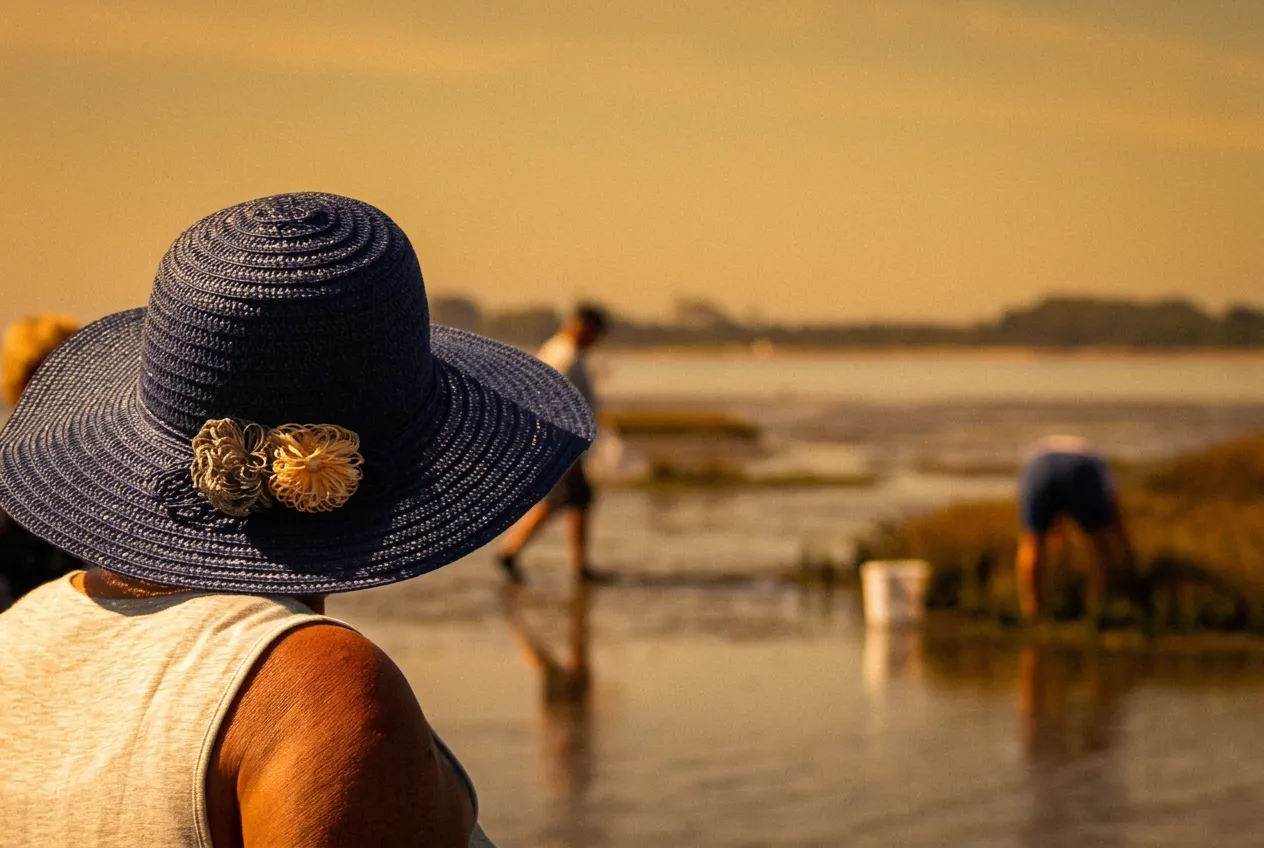 Freshly harvested Atlantic oysters prepared for private tasting